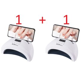   2db SUN 1S PRO, Műkörmös körömszárító UV lámpa 30 Led-es, 48W, fehér