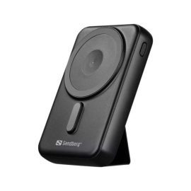   Sandberg 10.000 mAh MagSafe kompatibilis power bank állvánnyal, USB-C, QuickCharge 3.0, Qi kompatibilis, fekete (420-94)