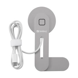   Sandberg ScreenMount Magnet Charger 15W – mágneses MagSafe kompatibilis vezeték nélküli töltő, könnyű rögzítés, gyorstöltés (441-53)