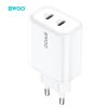 Univerzális 35W 2x USB-C GaN PD QC Gyors töltő (BWOO - CDA206)