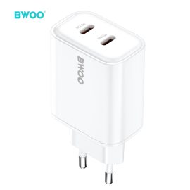   Univerzális 35W 2x USB-C GaN PD QC Gyors töltő (BWOO - CDA206)
