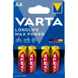   4db Varta Longlife Max Power AA ceruza elem távirányítóhoz (LR06)