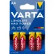 4db Varta Longlife Max Power AA ceruza elem távirányítóhoz (LR06)
