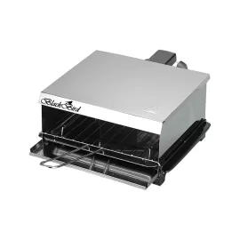   Retro melegszendvics sütő, beltéri és kültéri használatra, olajleeresztő, 800W, szétszedhető (BLACKBIRD - BH1552)