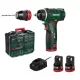 PARKSIDE® Akkus Fúrógép és Csavarbehajtó Cserélhető Tokmánnyal + 2db 12V 2Ah-ás akkuval és 1db 2,4A-es töltővel (PBSA 12 E4)