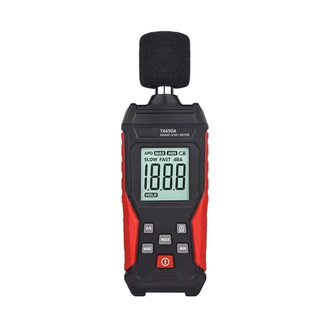 TASI Digitális Hangerő, Hangnyomás, Zajszint, Környezeti-háztartási zaj decibel mérő, 30-130dB (TA650A)