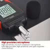 TASI Digitális Hangerő, Hangnyomás, Zajszint, Környezeti-háztartási zaj decibel mérő, 30-130dB (TA650A)