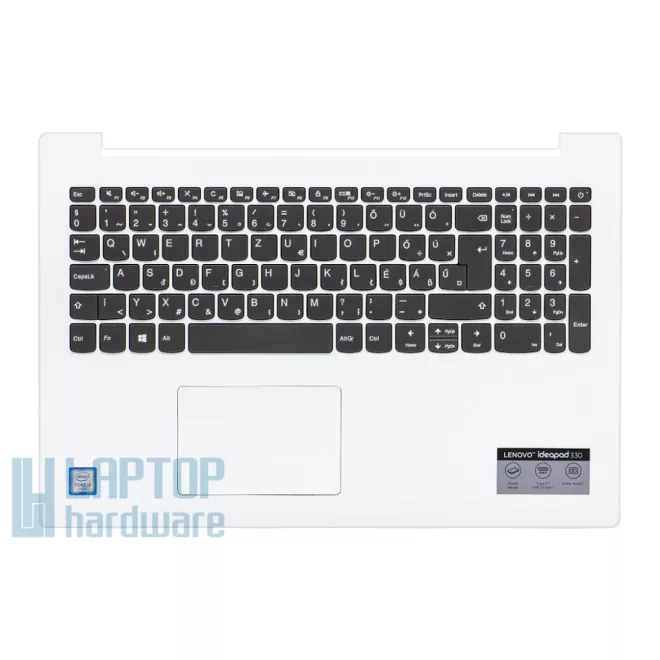 Lenovo IdeaPad 320-15IAP fehér magyarított Laptop billentyűzet