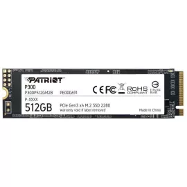   Patriot P300 512GB M.2 (2280) PCIe NVMe SSD meghajtó (P300P512GM28)