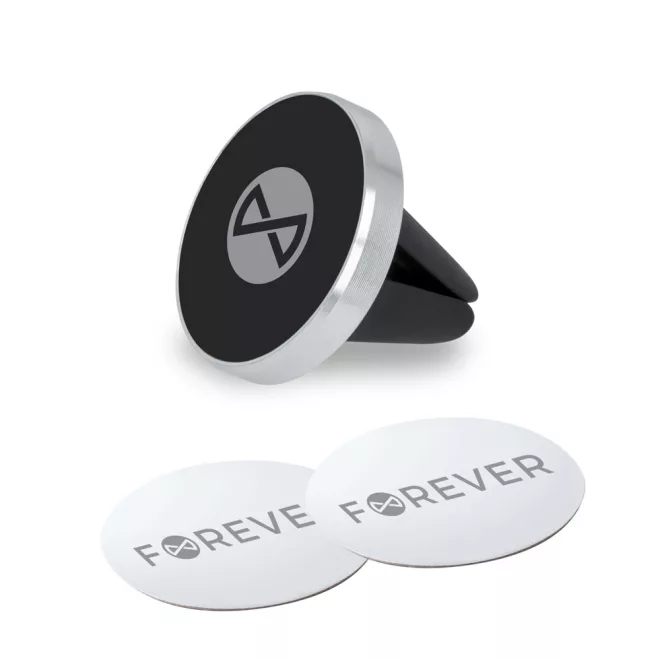 Forever Mobile autós mágneses telefon tartó, 2db fém lemezzel (MH-110)