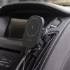 Maxlife Apple iPhone-hoz 15W Autós MagSafe Vezeték Nélküli Gyorstöltő és Telefon Tartó + 0,7m USB kábel (MXCH-16)