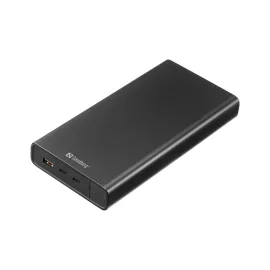   Sandberg 40.000 mAh power bank, laptop, tablet és telefon töltő, USB-C 127W PD, (100W + 27W), USB-A (22,5W), alumínium ház, (420-63)
