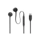 JBL Tune 305C vezetékes fülhallgató és mikrofon USB-C csatlakozóval - fekete design, tartós kialakítás, kompatibilis telefonokhoz, tabletekhez és laptopokhoz