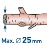 Extol® Craft Akkus Metszőolló, ágvágó max 25mm, Akkuval és Töltővel (402456)