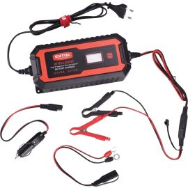   EXTOL® Craft 12V/6V Autós Akkutöltő, mikroprocesszoros, intelligens, 8 Amper, 4-160Ah (8897303)