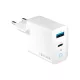 Univerzális 20W USB és USB-C PD QC Gyors töltő telefonhoz, tablethez, kamerához és fényképezőgéphez (Forever - TC-06-20AC)