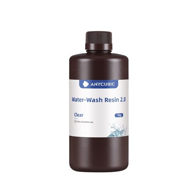 ANYCUBIC 1kg Átlátszó Gyanta 3D nyomatóhoz, Water Washable Resin Clear (SSX2CL-102A)