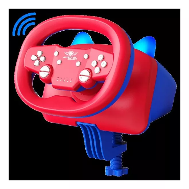 Spirit of Gamer Kormány - RACE WHEEL PRO AIR (PC/PS3/PS4/Switch/Android kompatibilis, piros/kék)