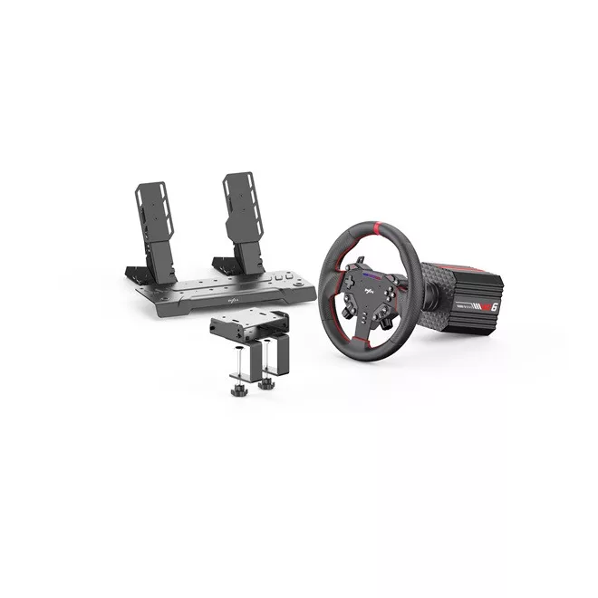 PXN csomag - VD6 PC Szimulátor szett (Direct Drive, VD6 bázis + WAS kormány + PD HM pedál + bilincs, fekete)