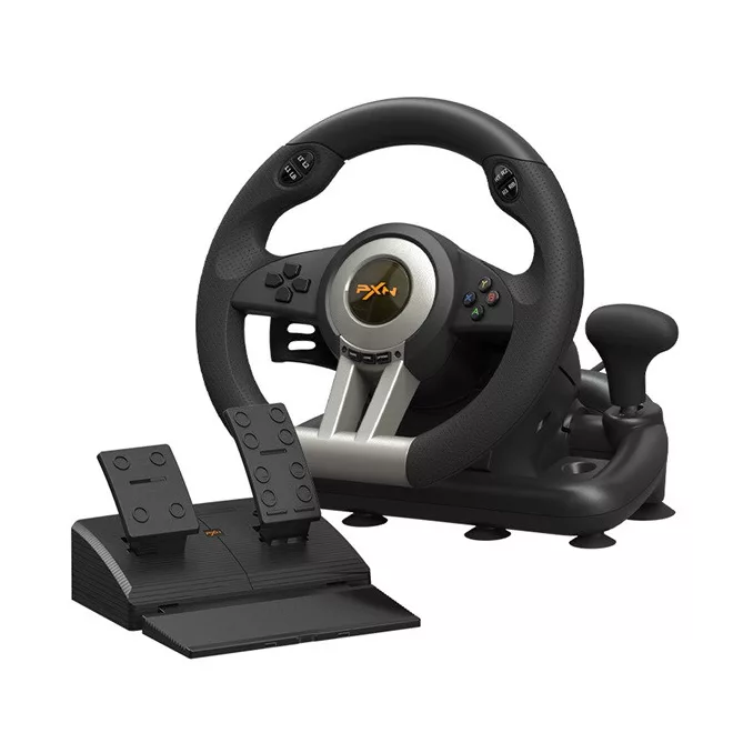 PXN csomag - V3 PRO (kormány+pedálok+váltó, PC/PS3/PS4/XBOX ONE/SERIES/Switch kompatibilis, fekete)