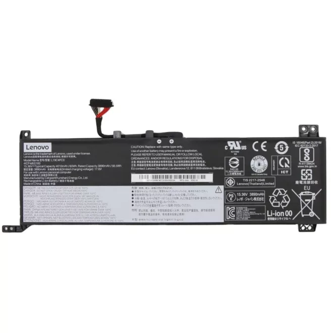 Lenovo Legion 5-15ARH05, 5-15IMH05H gyári új 4010mAh akkumulátor (L19C4PC0, L19M4PC0)