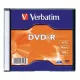 Verbatim DVD-R lemez – 4,7GB kapacitással, 120 perc videó tárolására, 16x írási sebességgel. Slim tokban, megbízható adattárolás filmekhez, zenékhez és fájlokhoz