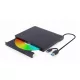 Gembird fekete USB-s Külső Hordozható DVD és CD író és olvasó, Audió zene CD-t is olvas (8xDVD írás, 24xCD írás) | DVD-USB-031