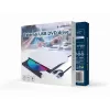 Gembird fehér USB-s Külső Hordozható DVD és CD író és olvasó, Audió zene CD-t is olvas (8xDVD írás, 24xCD írás) | DVD-USB-031-BW