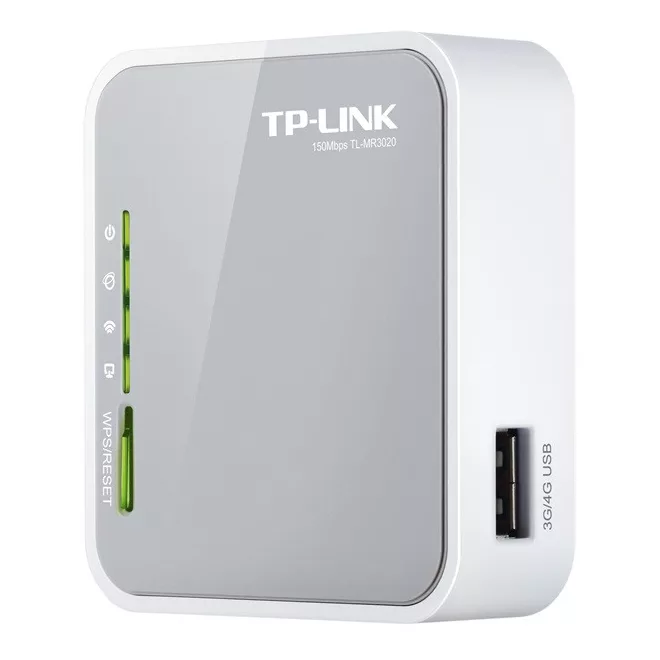TP-Link Router WiFi N 3G - TL-MR3020 (150Mbps 2,4GHz; 4port 100Mbps; USB, UMTS/HSPA/EVDO modem komp.)