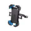 Univerzális Kerékpáros, Motoros Telefontartó, 4-6,7 colig, 360 fokban forgatható fekete (Platinet PUBH2304)