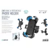 Univerzális Kerékpáros, Motoros Telefontartó, 4-6,7 colig, 360 fokban forgatható fekete (Platinet PUBH2304)