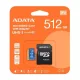 Adata 512GB microSDXC kártya + adapter, UHS-I U1 Class 10 V Olvasás: 100 Mbps Írás 25 Mbps (AUSDX512GUICL10A1-RA1)