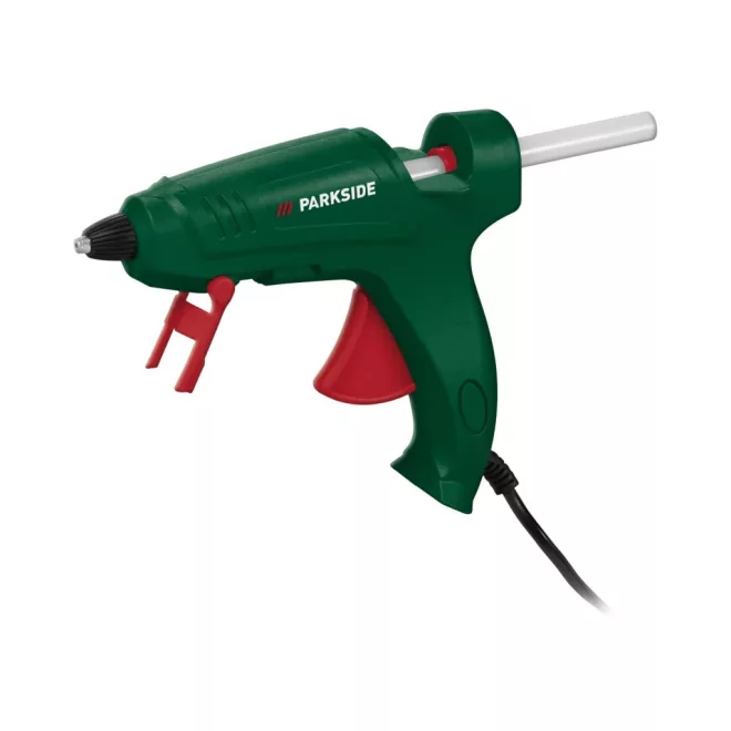 PARKSIDE® Melegragasztó Pisztoly 25W-os, 11mm-es ragasztórudakhoz, 2db átlátszó ragasztórúddal