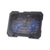 Conceptronic THANA01B notebook hűtőpad 15,6"-ig (THANA01B) erős hűtési teljesítmény, állítható magassággal és LED világítással, stabil tartás és kényelmes használat játékhoz és mindennapi munkához