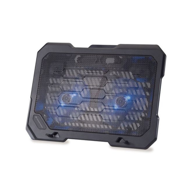 Conceptronic THANA01B notebook hűtőpad 15,6"-ig (THANA01B) erős hűtési teljesítmény, állítható magassággal és LED világítással, stabil tartás és kényelmes használat játékhoz és mindennapi munkához