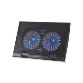   Conceptronic THANA02B notebook hűtőpad 17"-ig (THANA02B) erős hűtési teljesítmény, állítható magassággal és LED világítással, stabil tartás és kényelmes használat játékhoz és mindennapi munkához