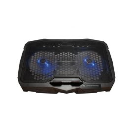   Conceptronic THANA07B notebook hűtőpad 17"-ig (THANA07B) erős hűtési teljesítmény, állítható magassággal és LED világítással, stabil tartás és kényelmes használat játékhoz és mindennapi munkához