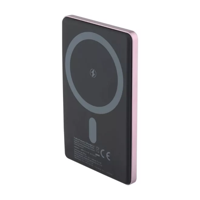 Extra vékony Power Bank MagSafe 5.000mAh – lila színű, mágneses indukciós gyors töltővel, USB-C kompatibilis, kompakt és elegáns kiegészítő iPhone és más eszközök töltésére útközben (QUALO - QMPB5-US-15-09)
