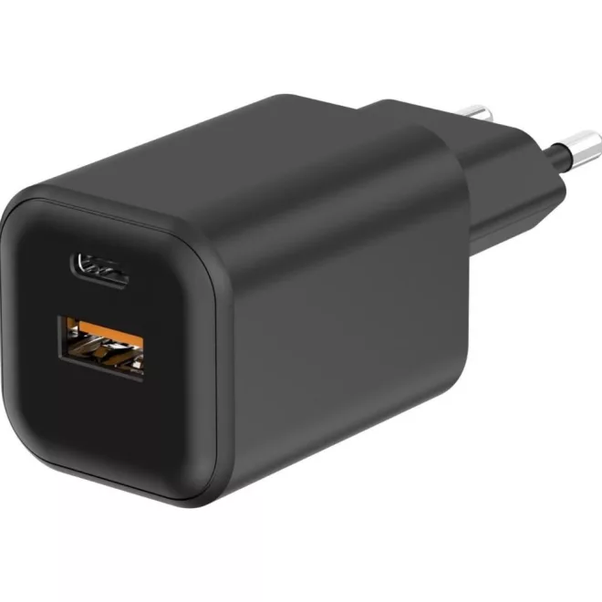 Univerzális 65W-os Gyors Telefon és Tablet Töltő Adapter, 1x USB-C és 1x USB-A kimenettel