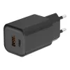 Univerzális 65W-os Gyors Telefon és Tablet Töltő Adapter, 1x USB-C és 1x USB-A kimenettel