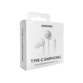   Samsung Gyári AKG headset USB-C csatlakozóval, fehér, dobozos, IC100BW