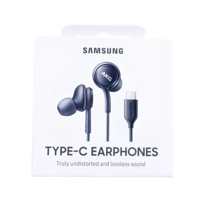 Samsung Gyári AKG headset USB-C csatlakozóval, fekete, dobozos, IC100BB
