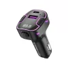 Szivargyújtós FM Transmitter Bluetooth, MP3 lejátszás USB és USB-C bemenettel (C12, BCC12)
