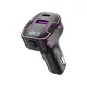 Szivargyújtós FM Transmitter Bluetooth, MP3 lejátszás USB és USB-C bemenettel (C12, BCC12)