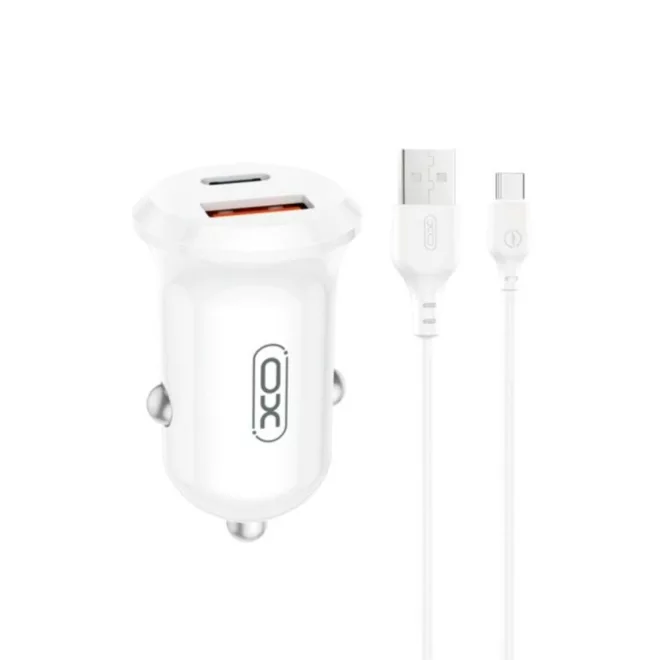 Autós USB-C (30W) és USB (18W) töltő adapter szivargyújtó aljzat + kábel - praktikus és kompakt megoldás telefonok, navigációs eszközök és más készülékek gyors töltésére útközben