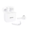 BWOO BW94-WH vezeték nélküli sztereó fülhallgató Bluetooth 5.3 technológiával - fehér színben, töltőtokkal, kristálytiszta hangzással és kényelmes használattal