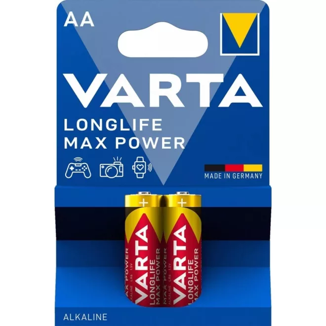 2db Varta Longlife Max Power AA ceruza elem távirányítóhoz (LR06)
