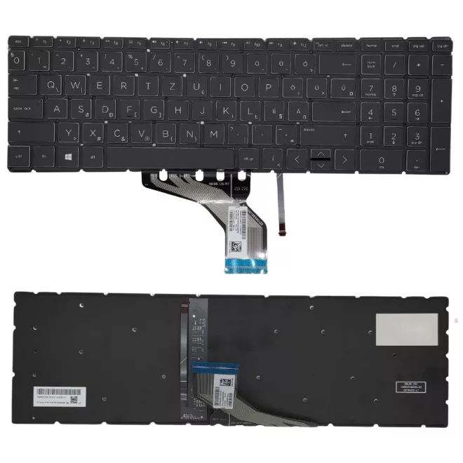 HP 15 15-GW000 szürke magyar Laptop billentyűzet