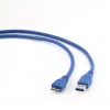 USB 3.0 A - USB 3.0 micro B 0,5m összekötő kábel kék
