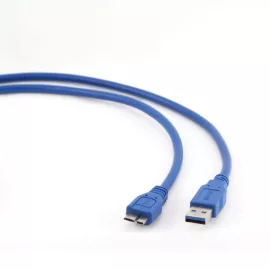 USB 3.0 A - USB 3.0 micro B 0,5m összekötő kábel kék